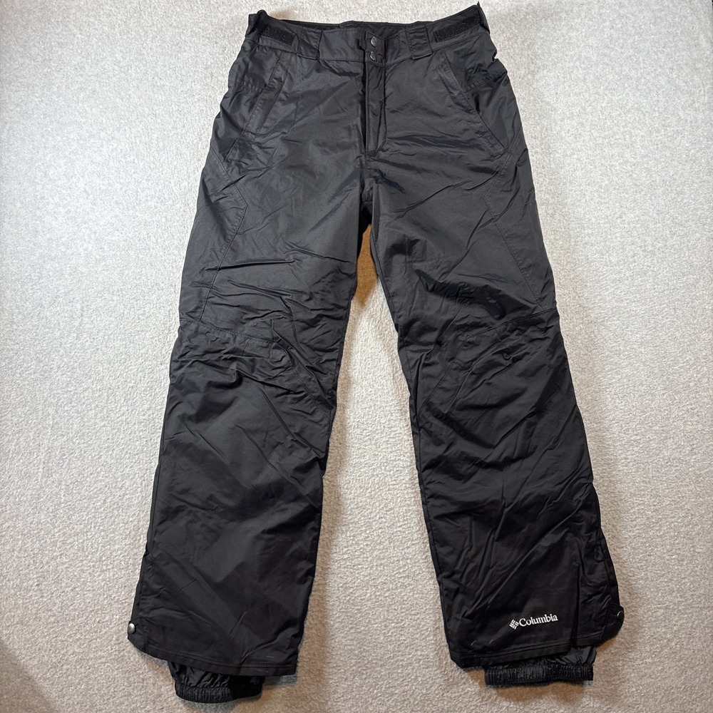 Columbia Omni-Tech Waterproof Breathable Snow Ski Pants Men's Black Size S Nylon